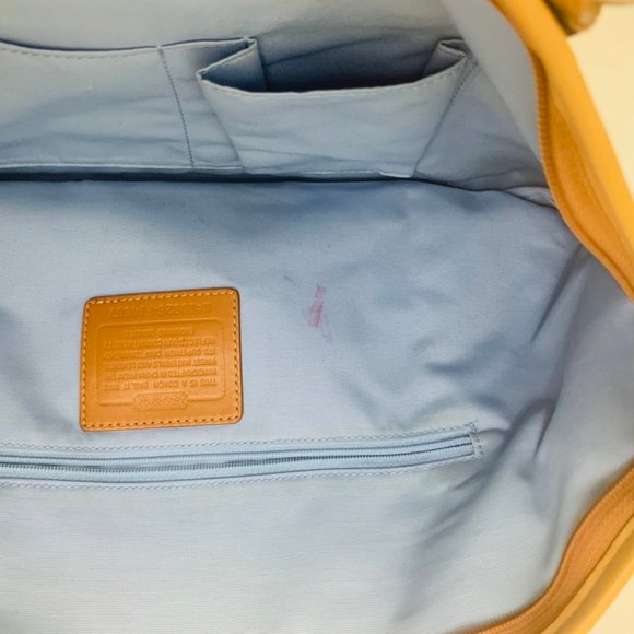 Coach Leah Blue Satin Polka Dot Bag Limited - Picture 10 of 10